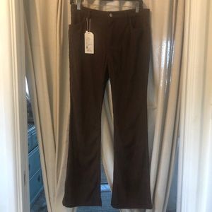 Corduroy High Waist Straight Leg Pants